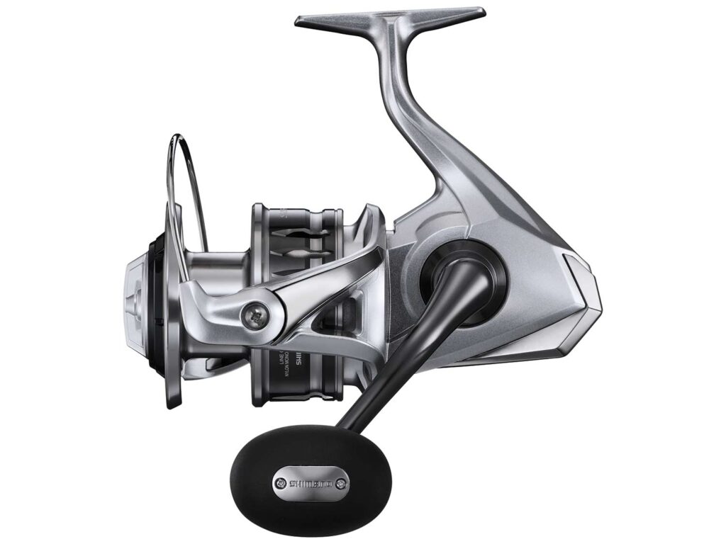 Shimano SW Saragosa BFC isolated on a white background.