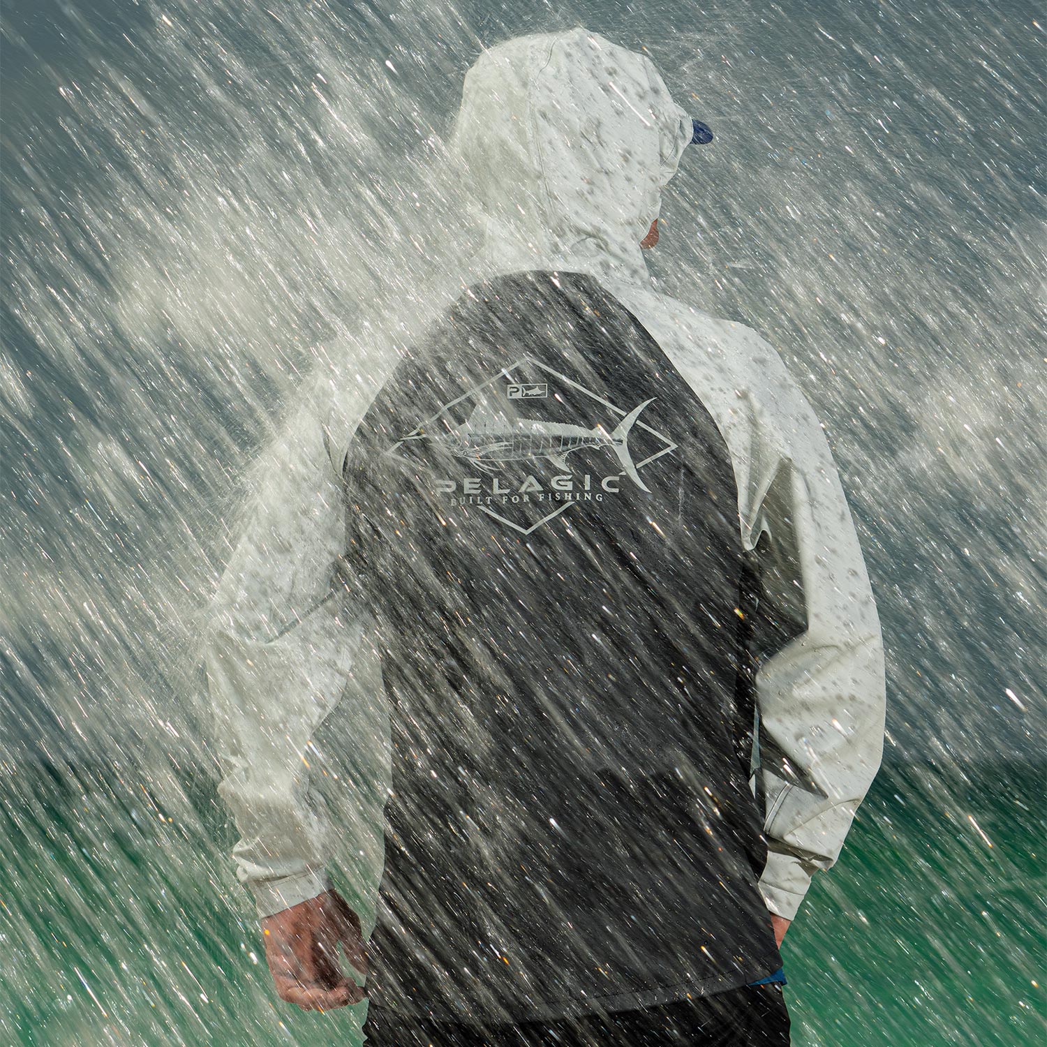 HUK Men's Tournament, Wind & Waterproof Fishing Rain Jacket