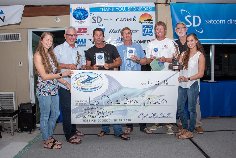 2018 Abaco Beach Blue Marlin Tournament team lo que sea