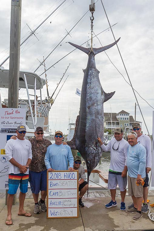 2018 hatteras village offshore open tournament sea toy blue marlin