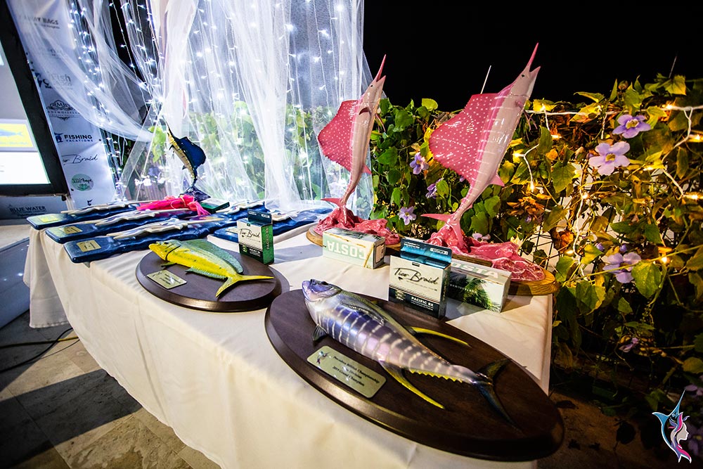 trophies and awards at the pescadora billfish championship trophies