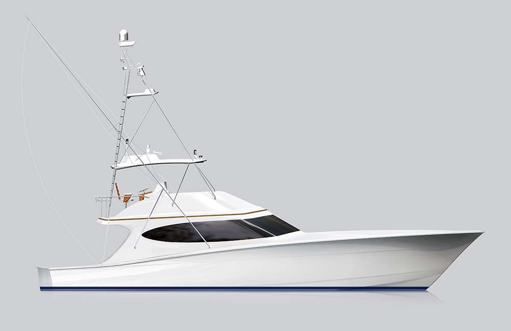 2019 hatteras gt59 renderin