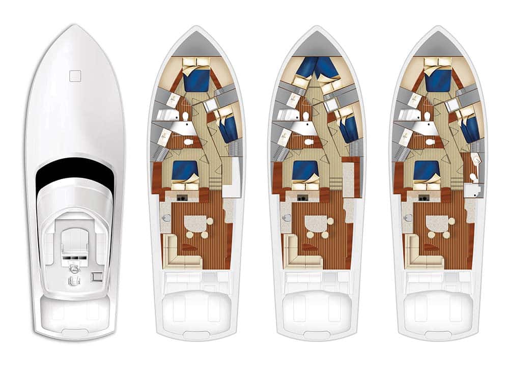 2019 hatteras yacht interior renderings