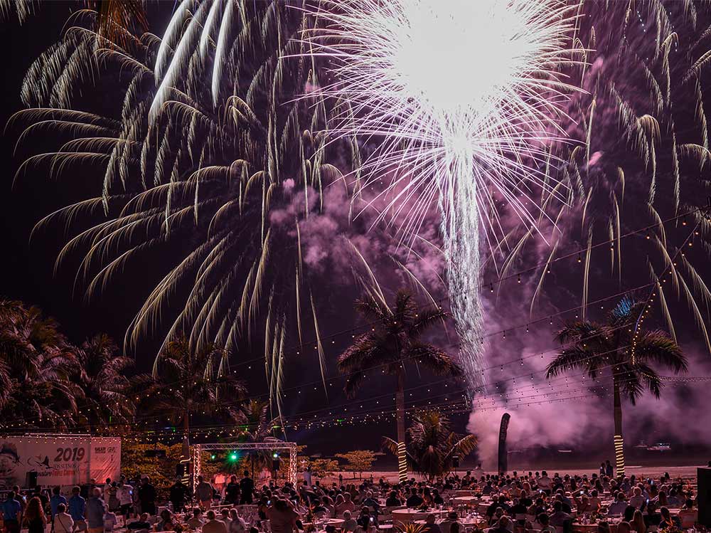 fireworks over los suenos resort and marina