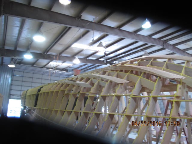 The stringers are built into the bottom