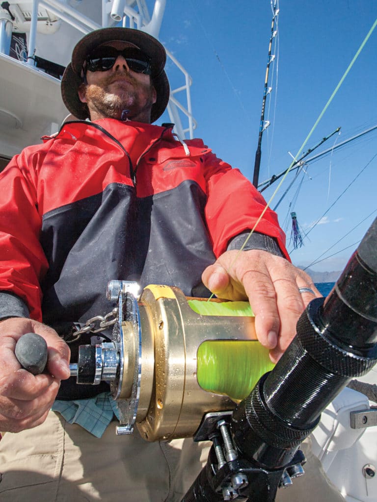 Capt. Fin Gaddy of Oregon Inlet, North Carolina fishing