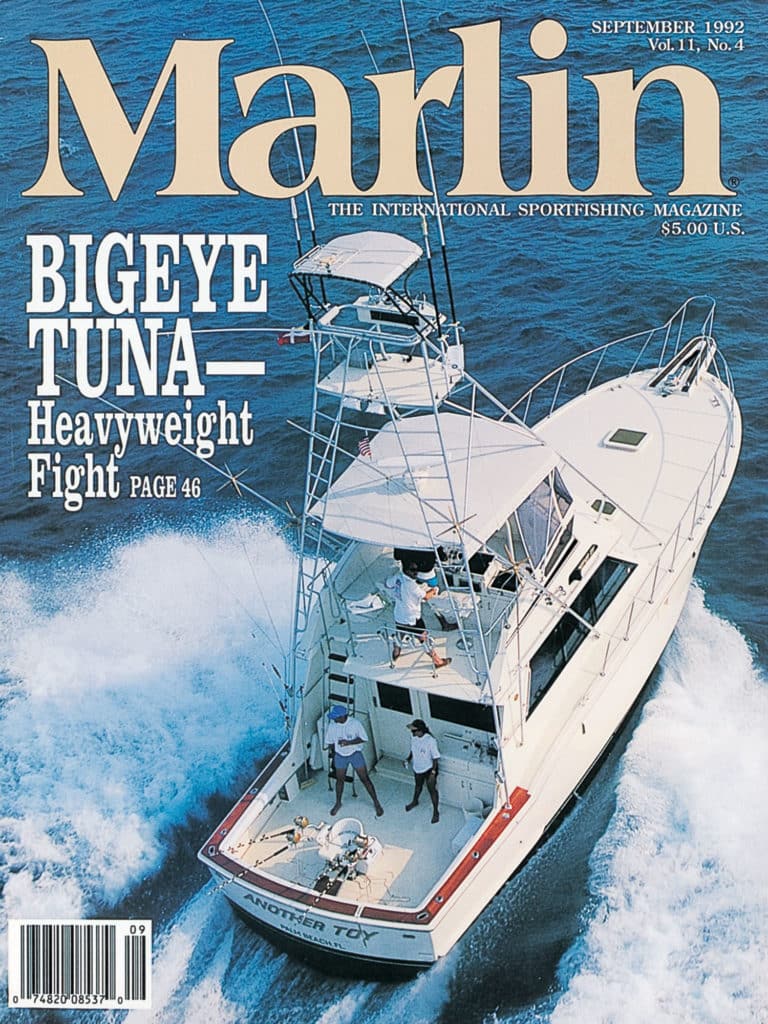 1992 cover of Marlin Magazine