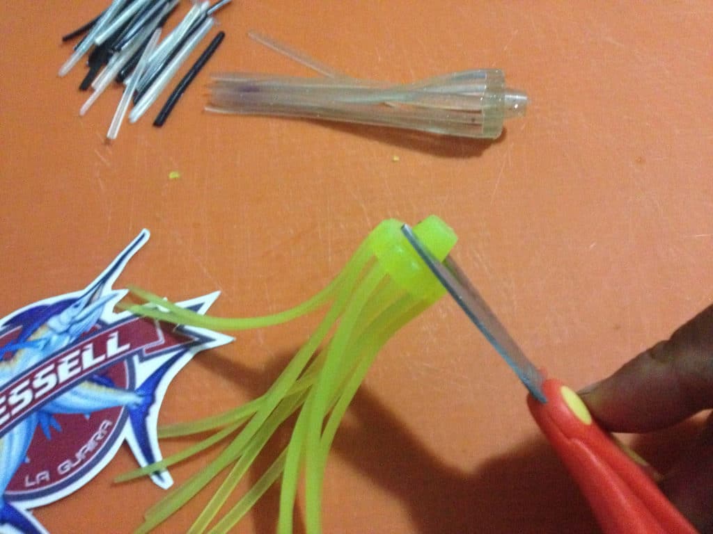 cutting off top of naked ballyhoo rig