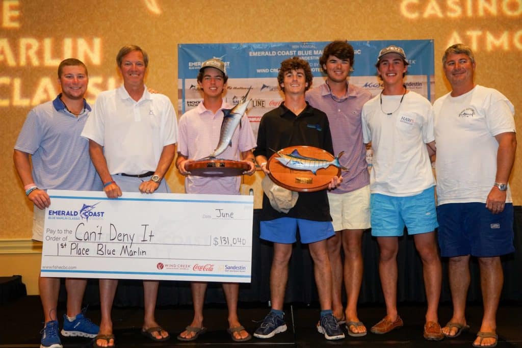 team can't deny it at the 2018 emerald coast blue marlin classic