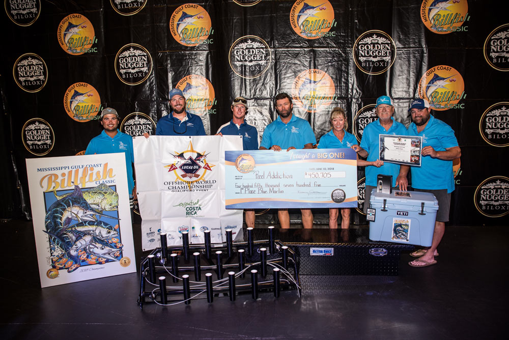 the first place team at the 2018 mississippi gulf coast billfish classic