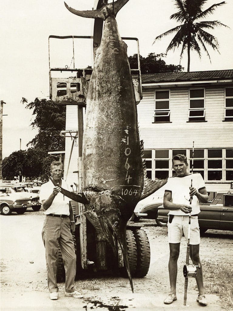 first thousand pound black marlin in Cairns Australia