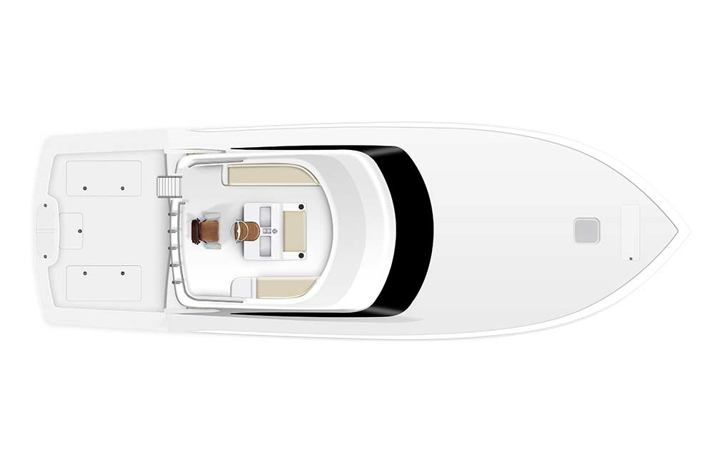 digital rendering of viking yachts 46 billfish bridge