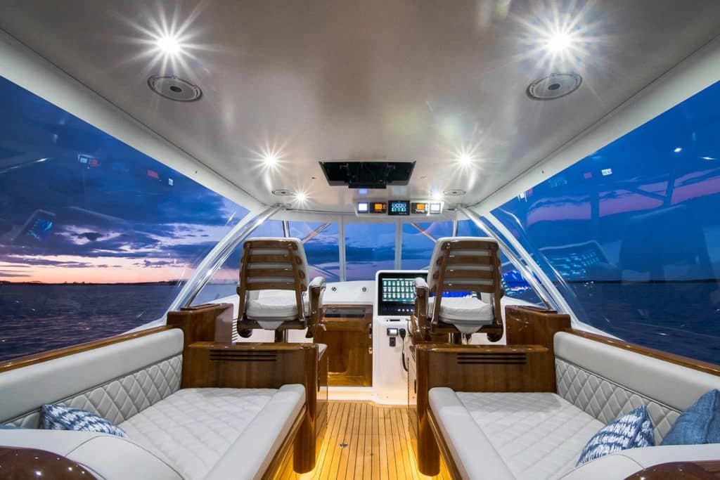 Winter Custom Yachts 46 command deck.