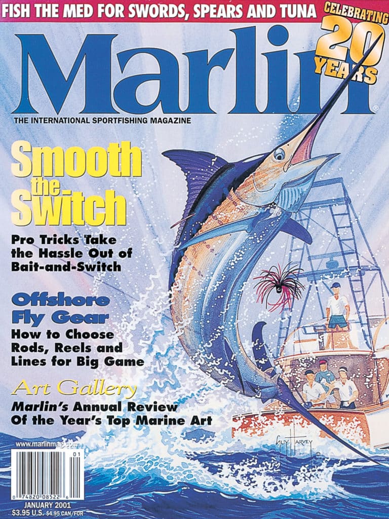 2001 cover of Marlin Magazine