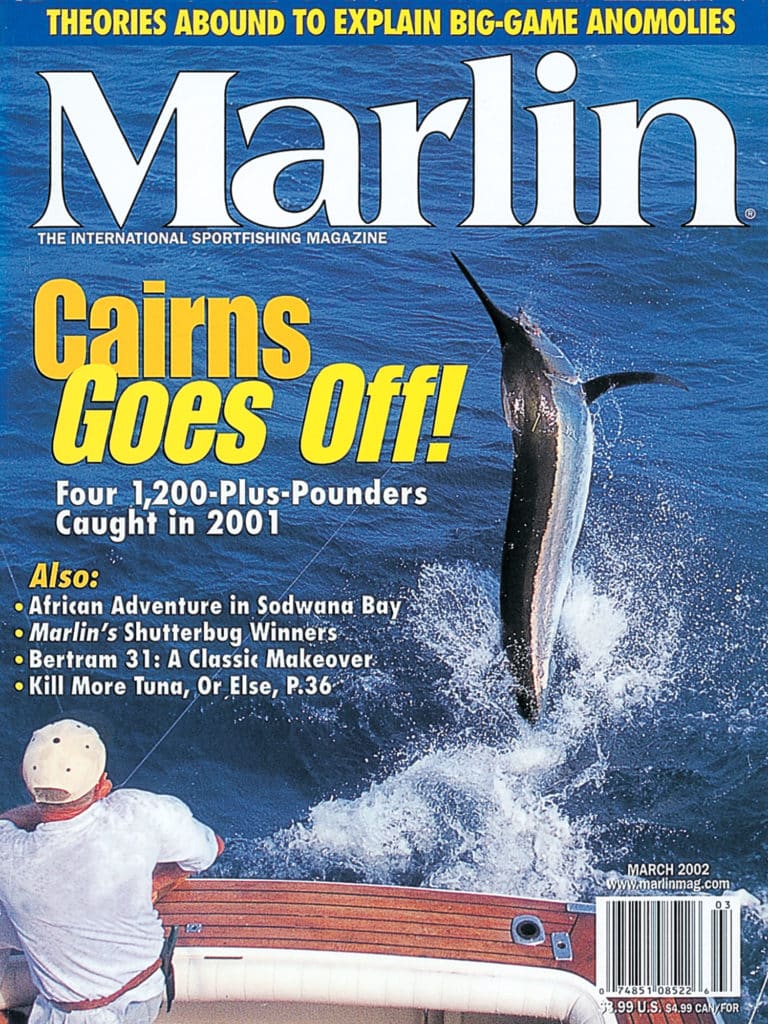 2002 cover of Marlin Magazine