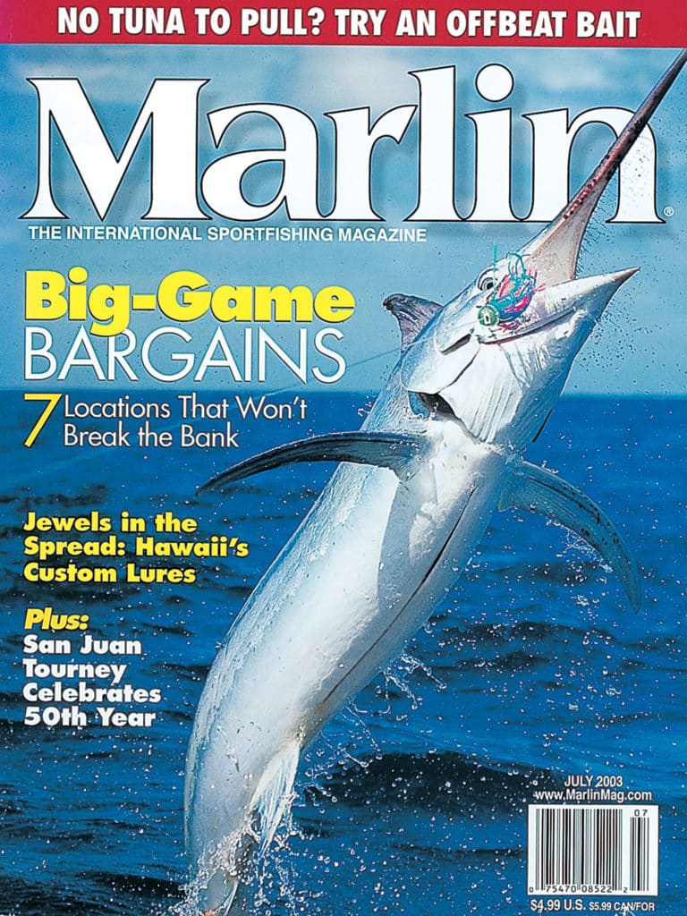 2003 cover of Marlin Magazine