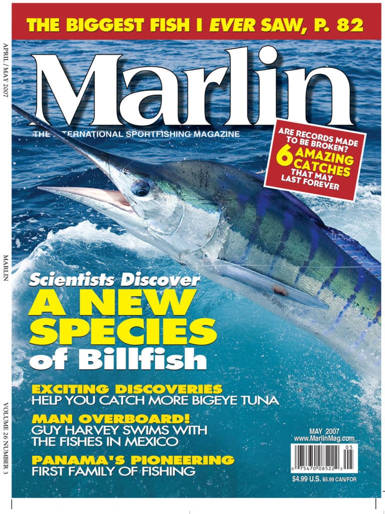 2007 cover of Marlin Magazine
