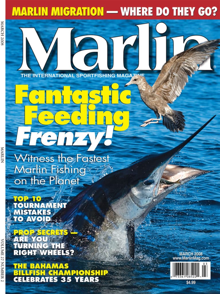 2008 cover of Marlin Magazine