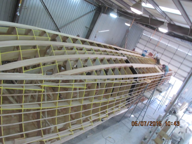 The chines runs from stem to stern