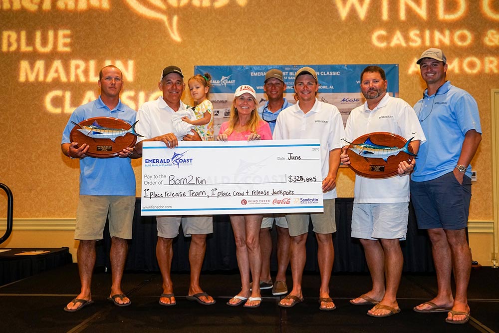 team born2run at the 2018 emerald coast blue marlin classic