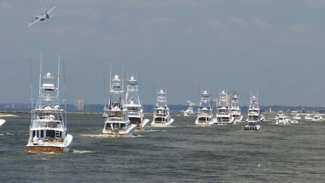 fleet of boats at the 2018 mississippi gulf coast billfish classic