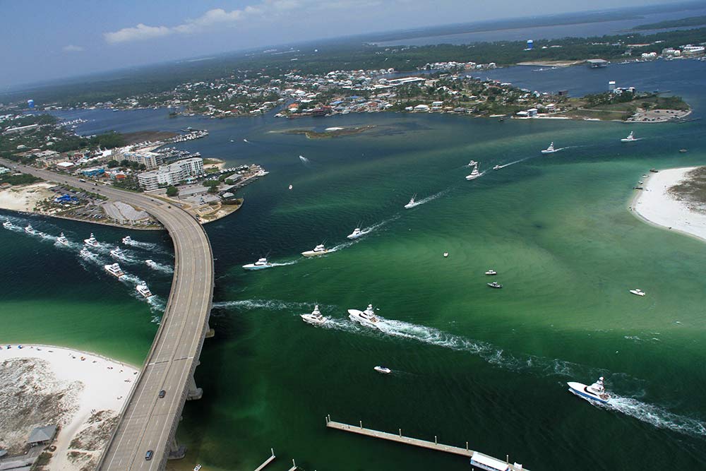 2018 orange beach billfish classic aerial view
