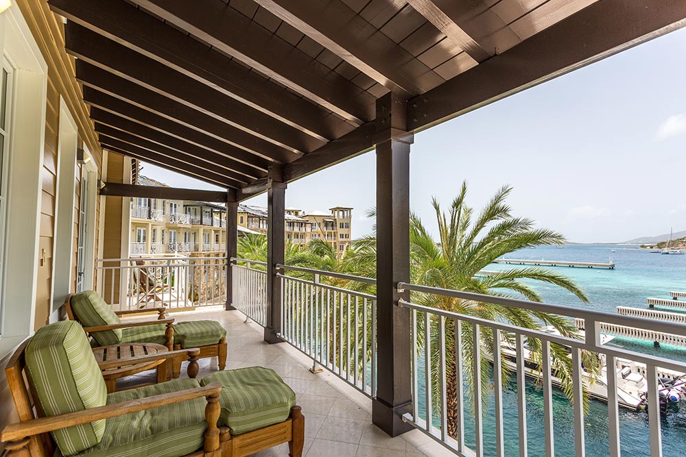 balcony view of the ocean at scrub island