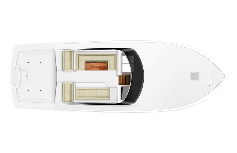 digital rendering of viking yachts 46 billfish