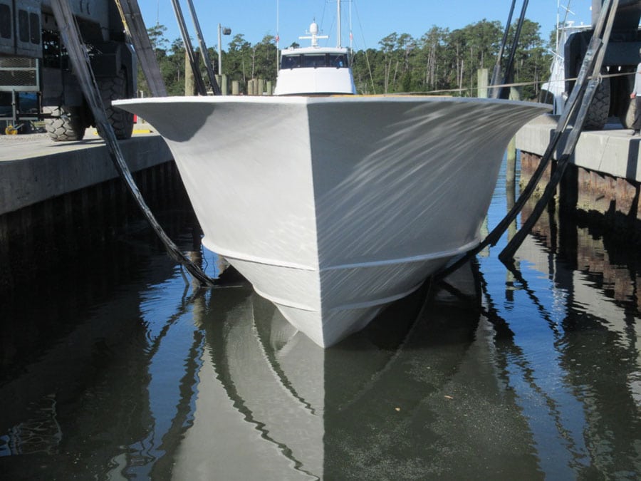 Jarrett Bay 64 foot Contango boat build progress