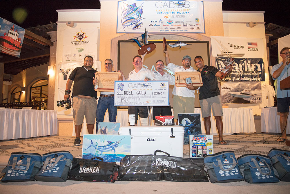 The team Reel Gold at the 2017 Los Cabos Billfish Tournament