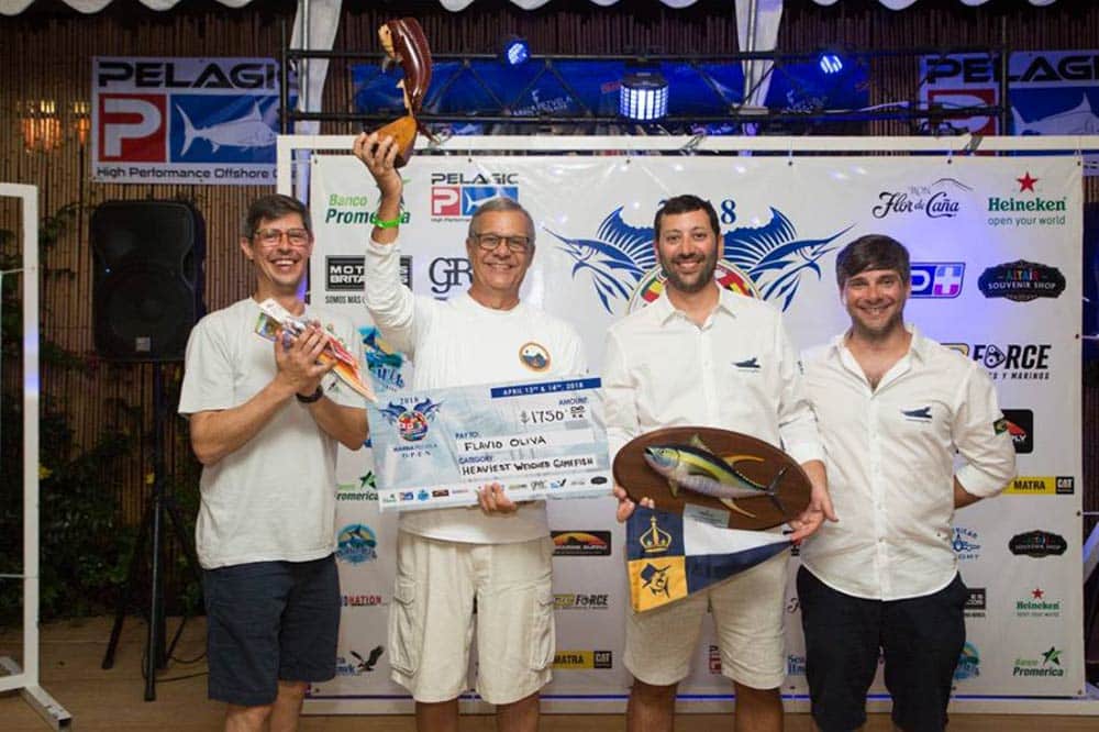 2018 Marina Pez Vela Open largest game fish