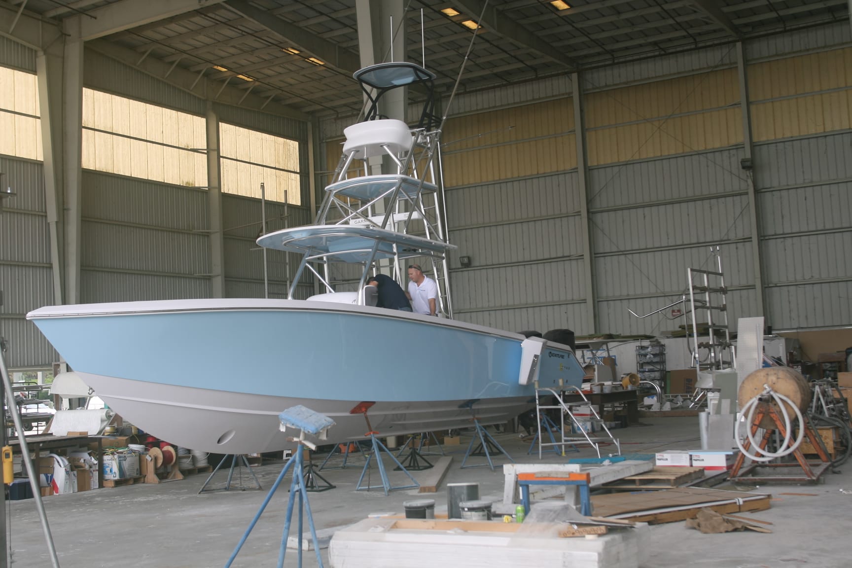 American Custom Yachts Build Photos Marlin
