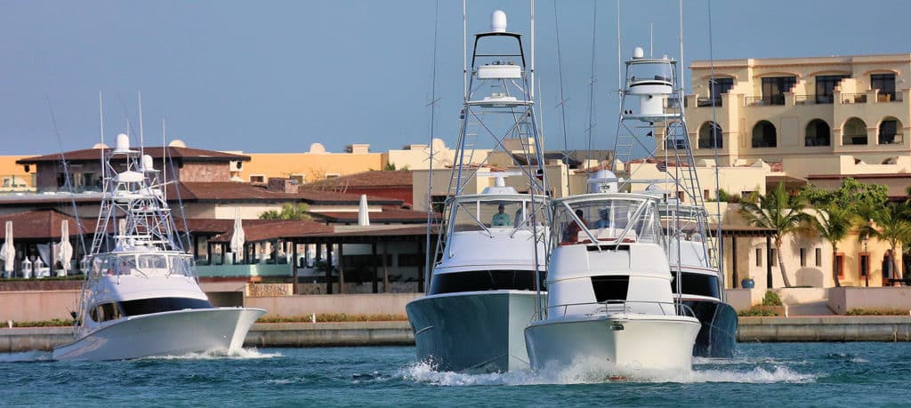 boats running on water at Cap Cana Classic