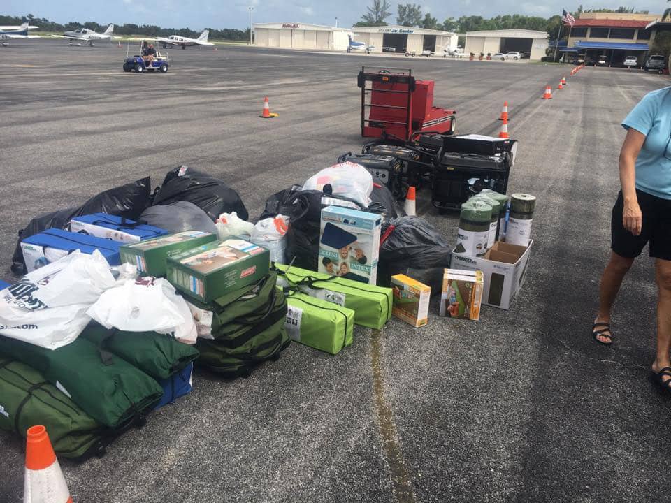 supplies for Hurricane Matthew relief