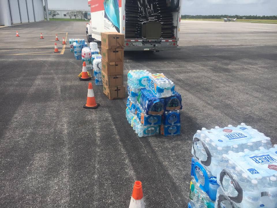 water for Hurricane Matthew relief
