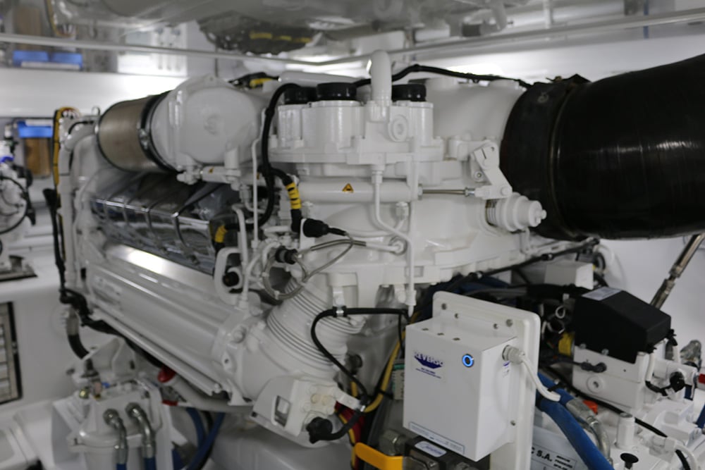 Bayliss 60 engine room