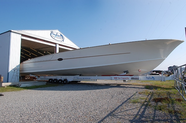 Bayliss Boatworks 90' boatyard
