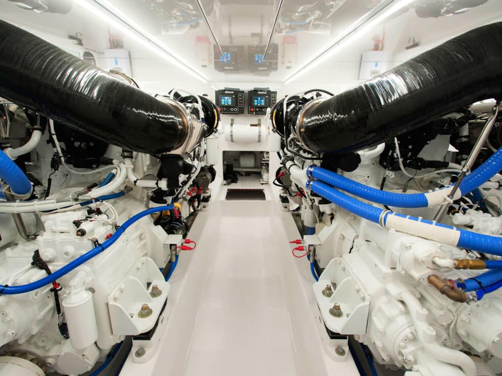 Jarrett Bay 64 Engine Room