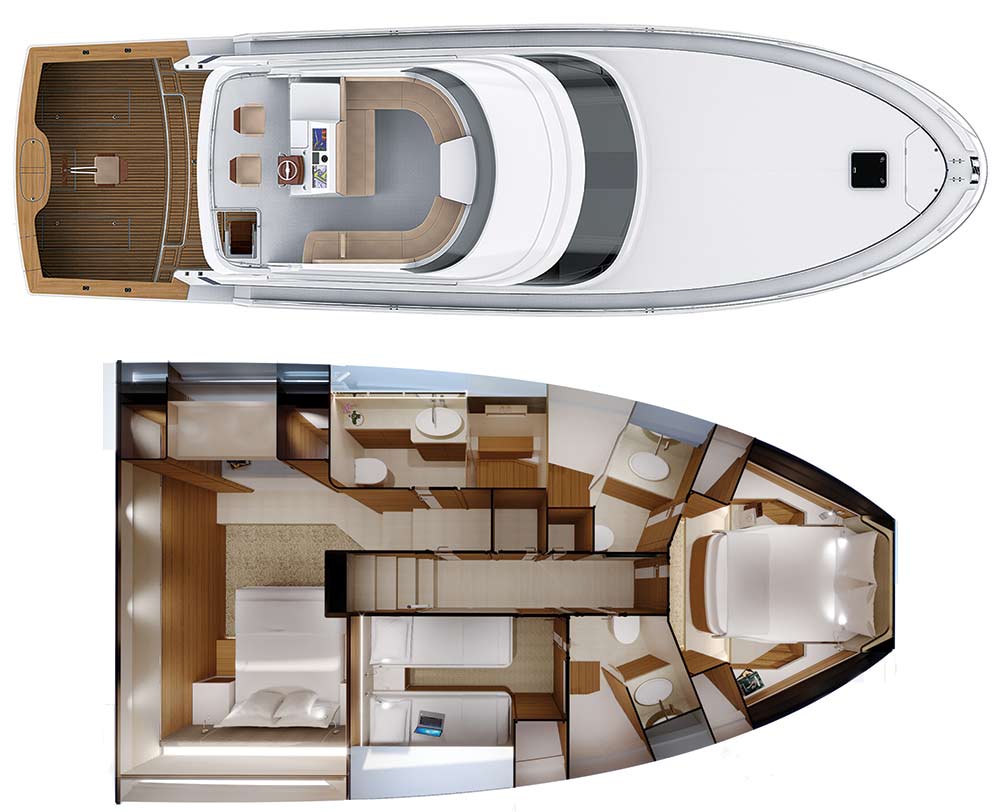 bertram yachts 61 floor plans and design