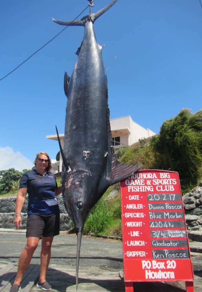 new zealand record blue marlin