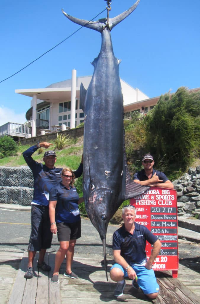 donna pascoe new zealand record blue marlin