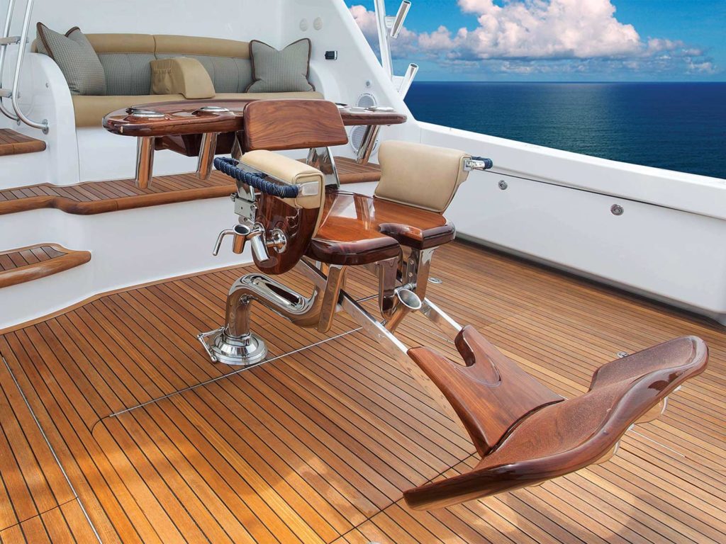 a boat deck fighting chair