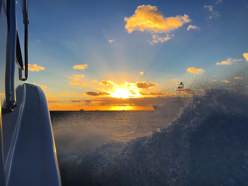 sport fishing sunrise