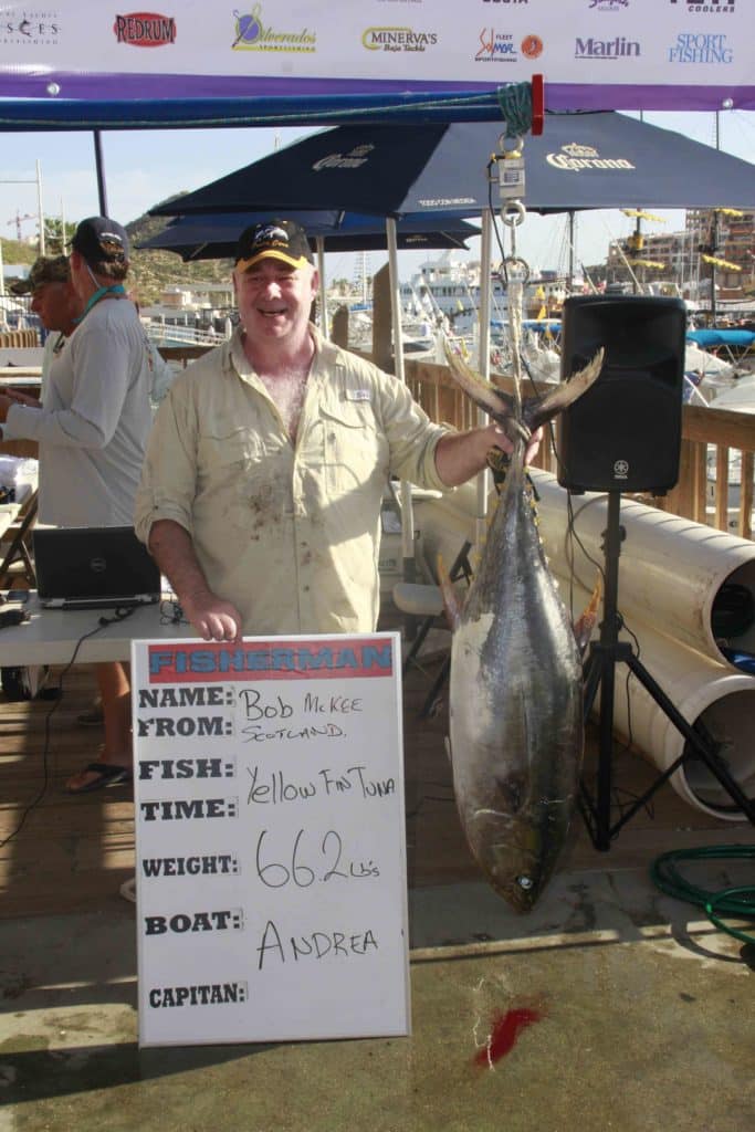 Bob McKee 66.2 Tuna Second Place