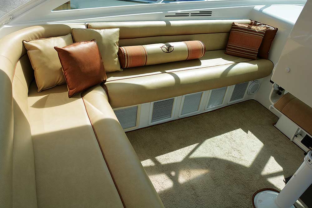 cabo 45 yacht helm deck seating