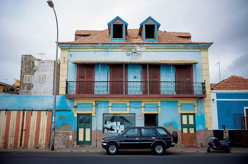 colorful building in cape verde