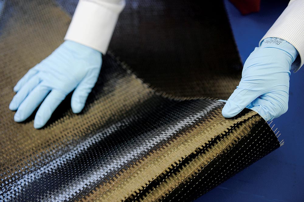 a length of carbon fiber