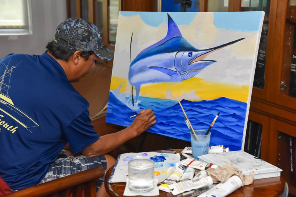 2016 International Billfish Tournament Club Nautico de San Juan Carey Chen art
