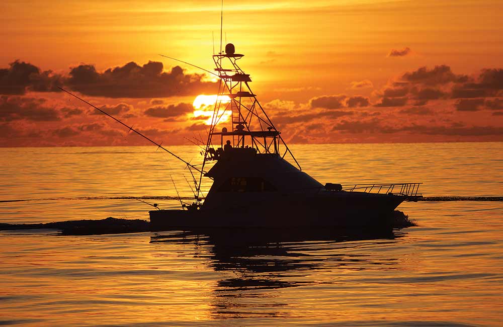 fishing boat in Caribbean