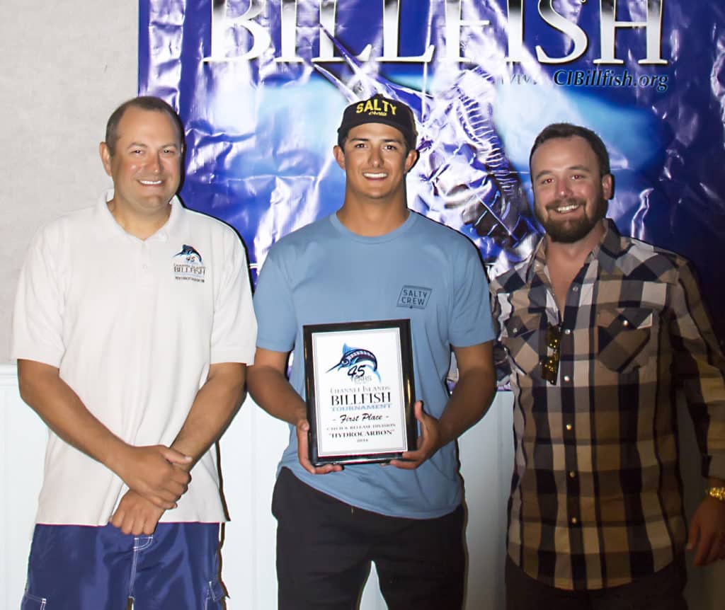 2016 Channel Islands Billfish Tournament hydrocarbon first place team